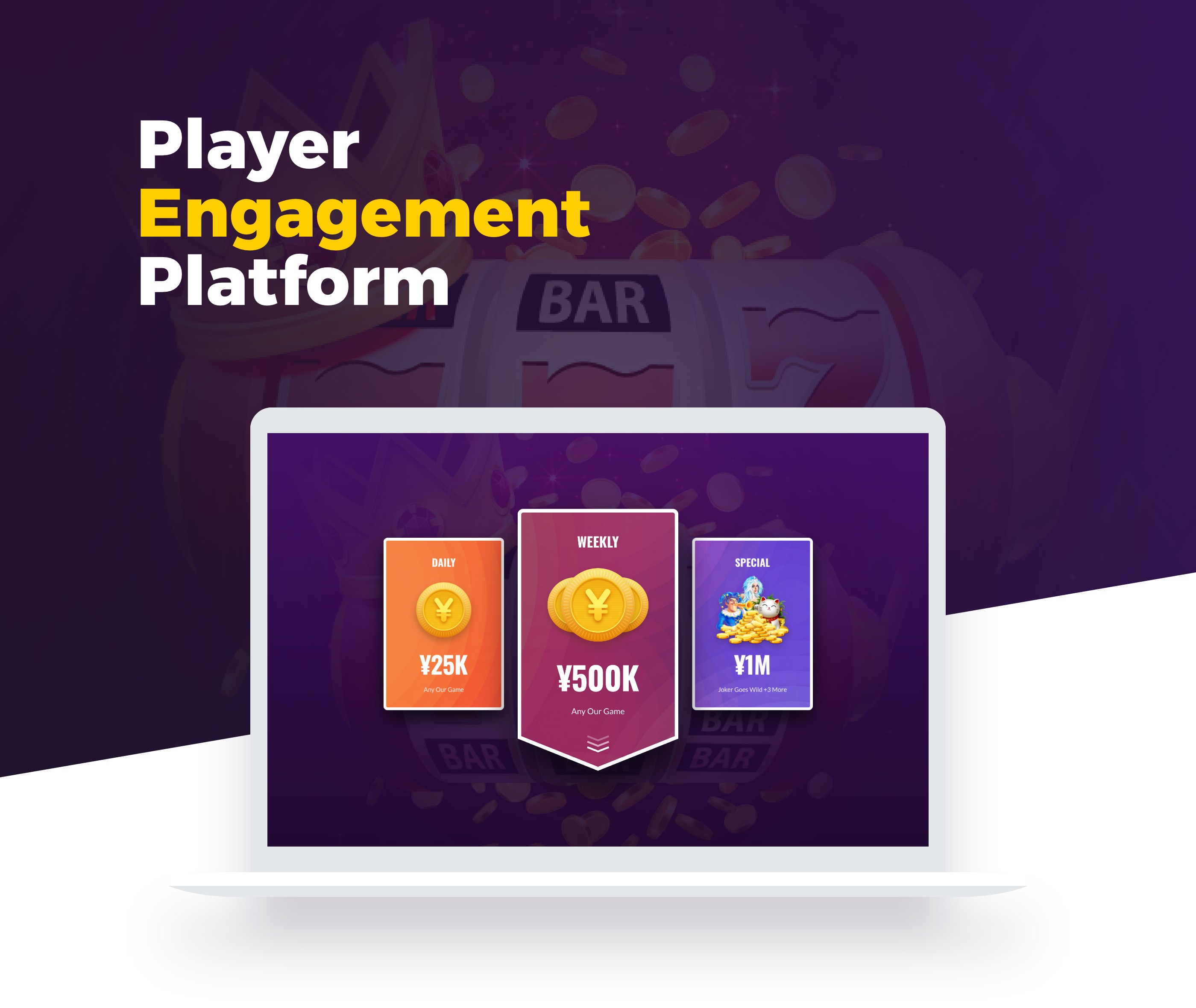Player Engagement Platform – UI/UX Design for Web App, Landing Page Design, Game UI Design